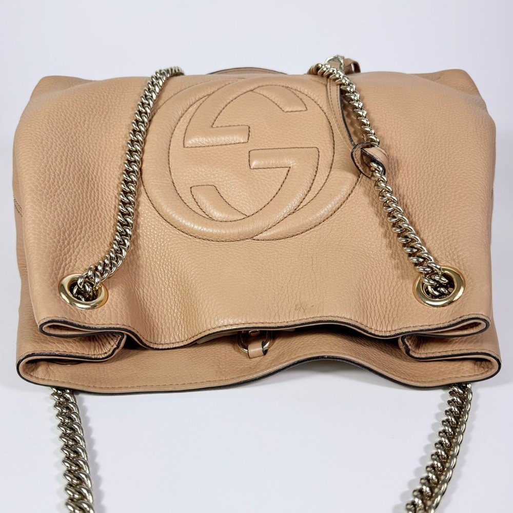 Gucci SOHO Interlocking G Leather Chain Shoulder Bag - Picture 13 of 13